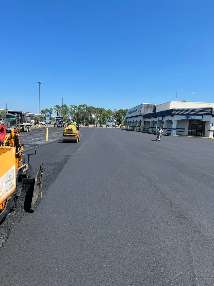 Asphalt paving project completed by Fulton Paving, a trusted paving contractor in Atlanta GA